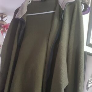 Womens Xasual Fleece Soft Zippered JacketOlive Green Women's Hoodie